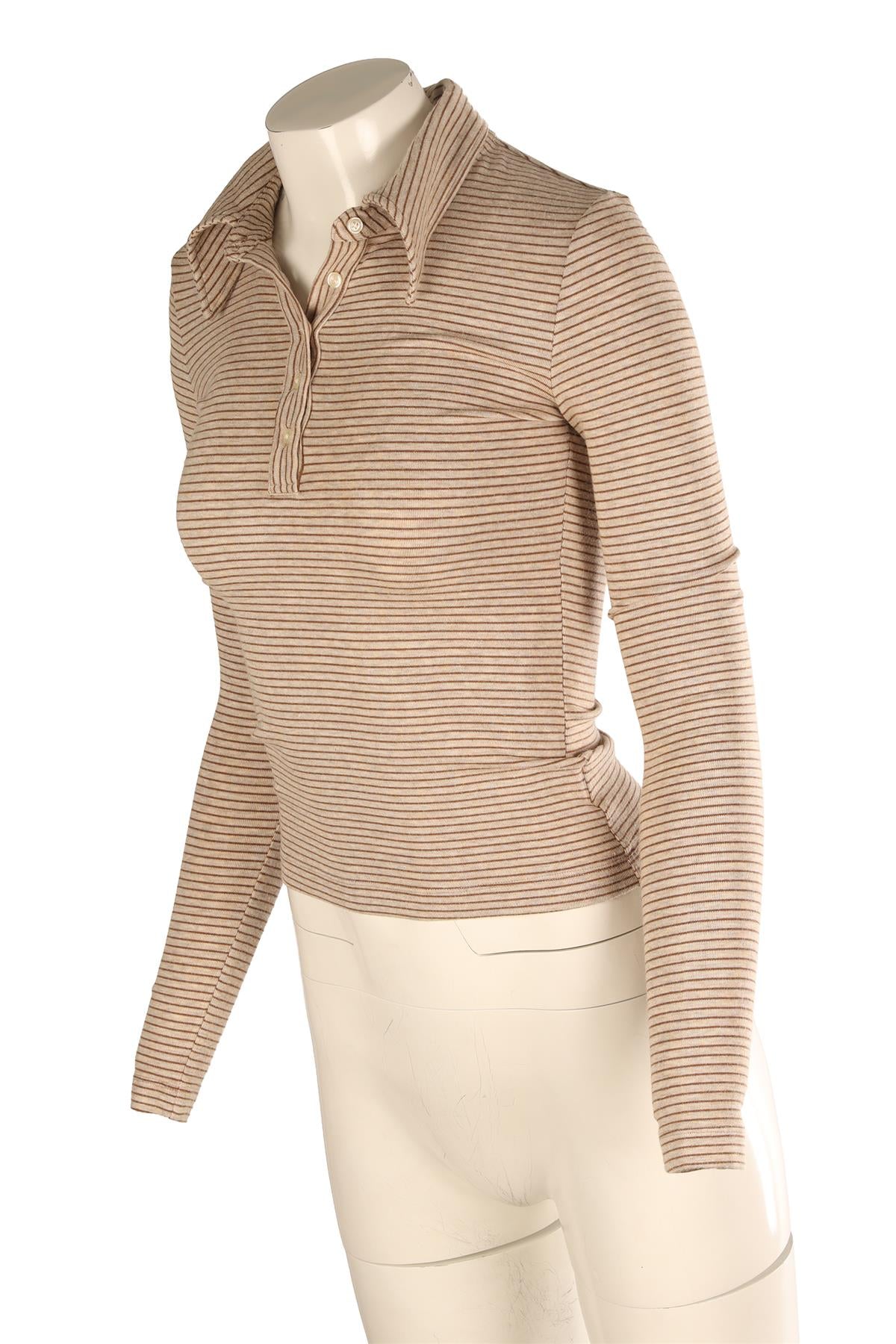 CITIZENS OF HUMANITY BROWN JERSEY TOP SMALL