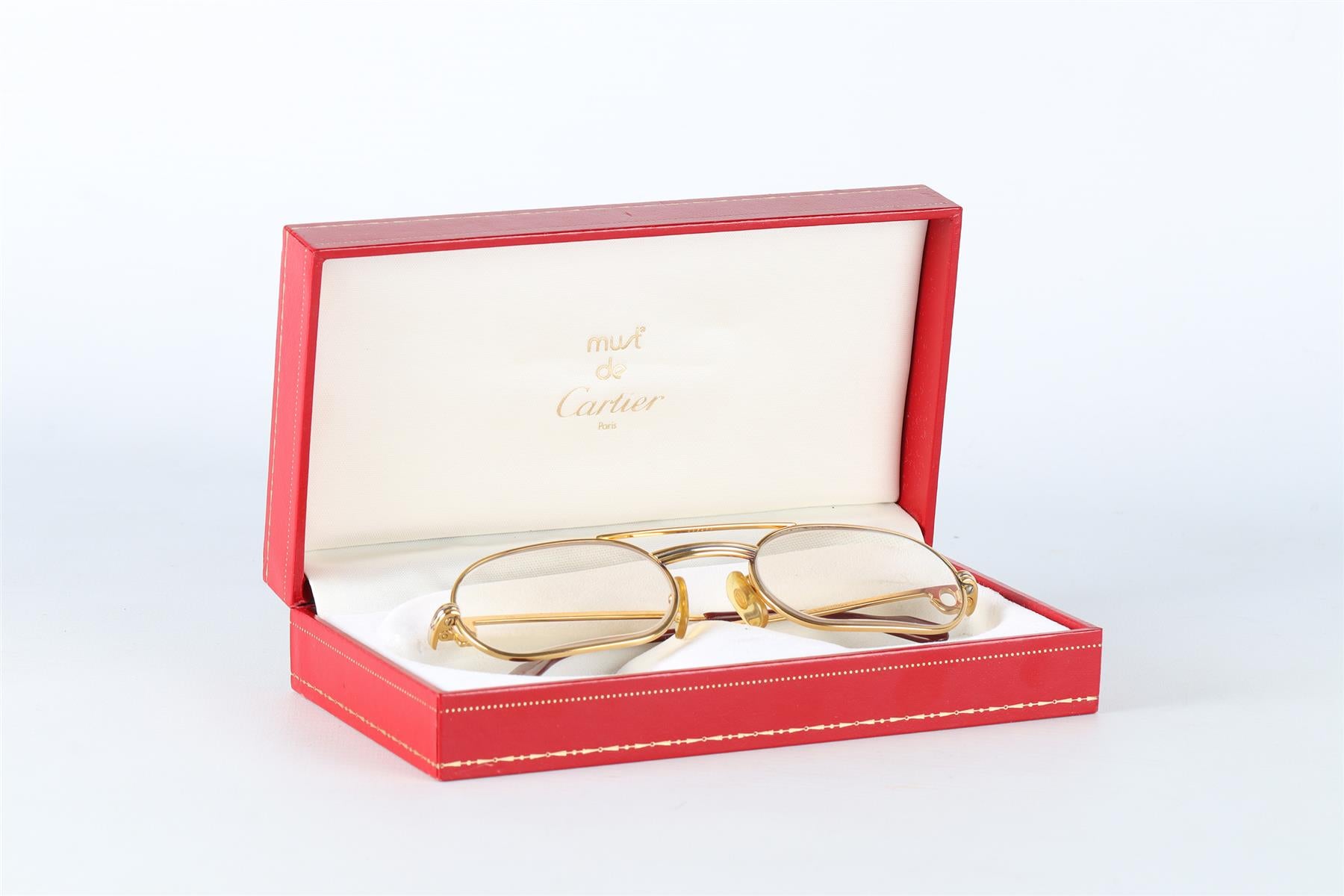 CARTIER GOLD MUST LOUIS GOLD PLATED GLASSES