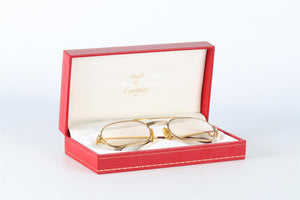 CARTIER GOLD MUST LOUIS GOLD PLATED GLASSES