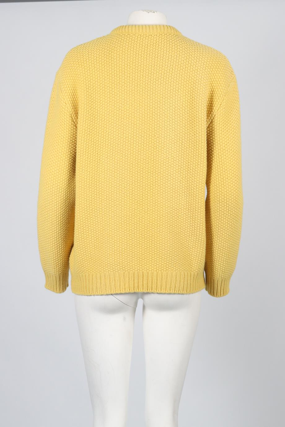 CHLOÉ WOOL AND CASHMERE BLEND SWEATER MEDIUM