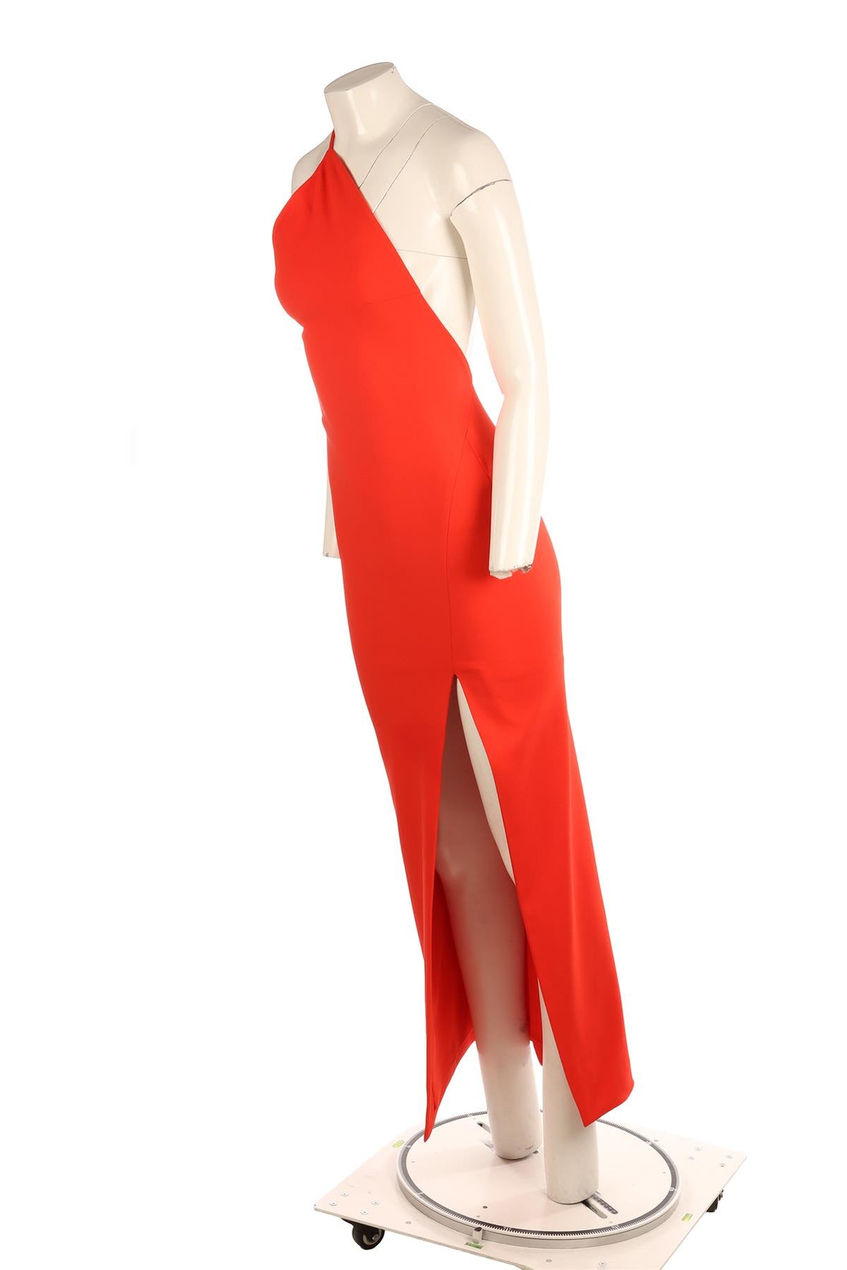 SOLACE LONDON ORANGE CREPE MAXI DRESS UK 6