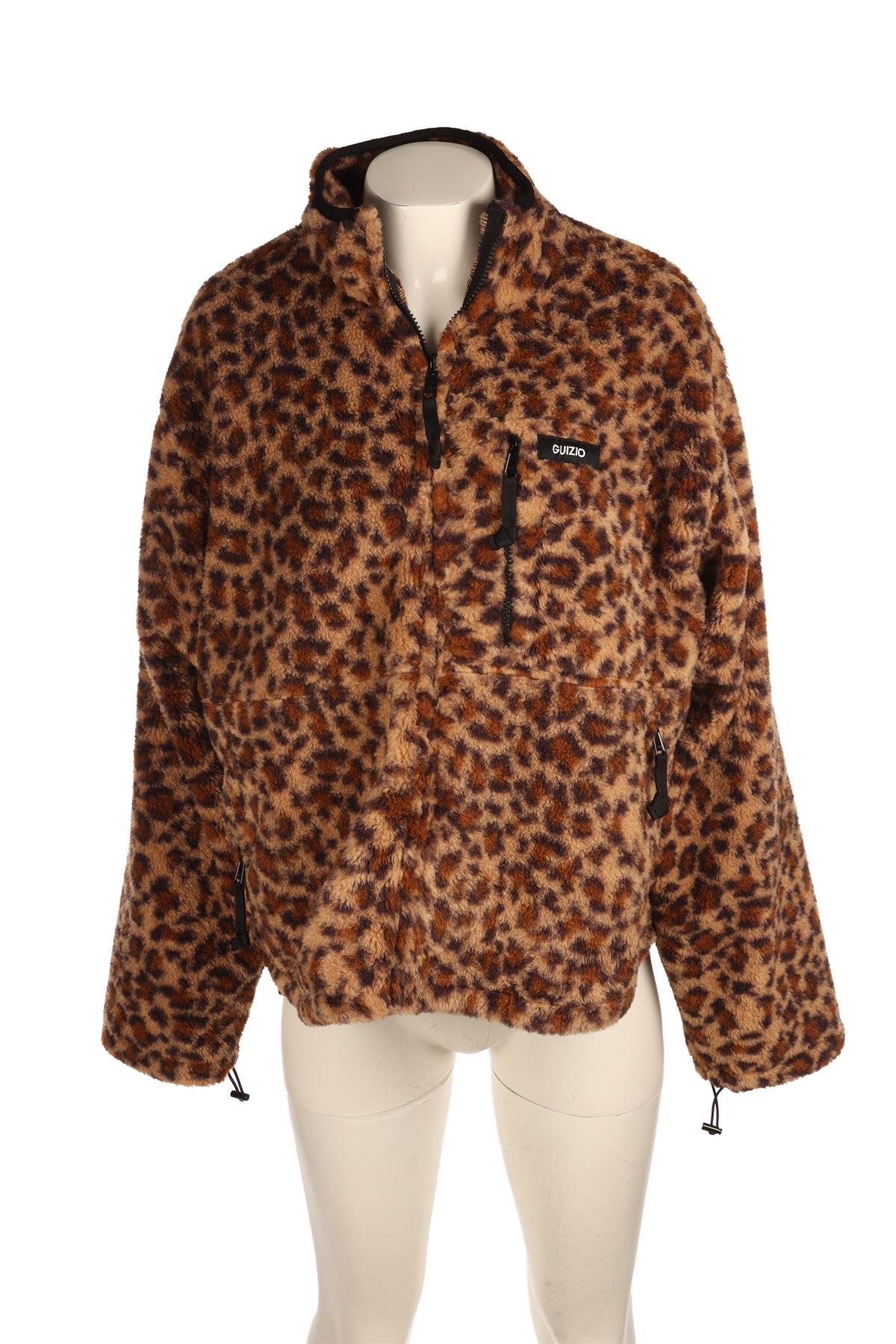 GUIZIO BROWN FLEECE JACKET XSMALL