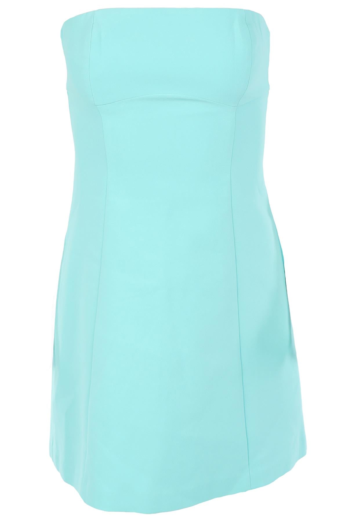 AMANDA UPRICHARD BLUE CREPE MINI DRESS XSMALL