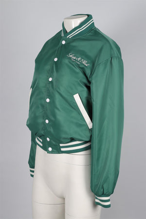 SPORTY & RICH GREEN SHELL BOMBER JACKET SMALL