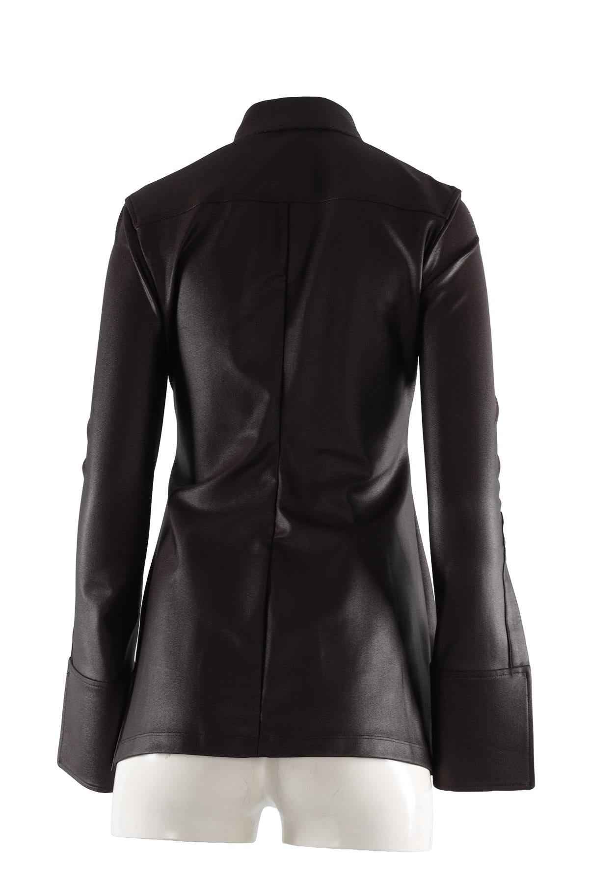 ALEXANDER WANG BLACK JERSEY SHIRT US 6 UK 10