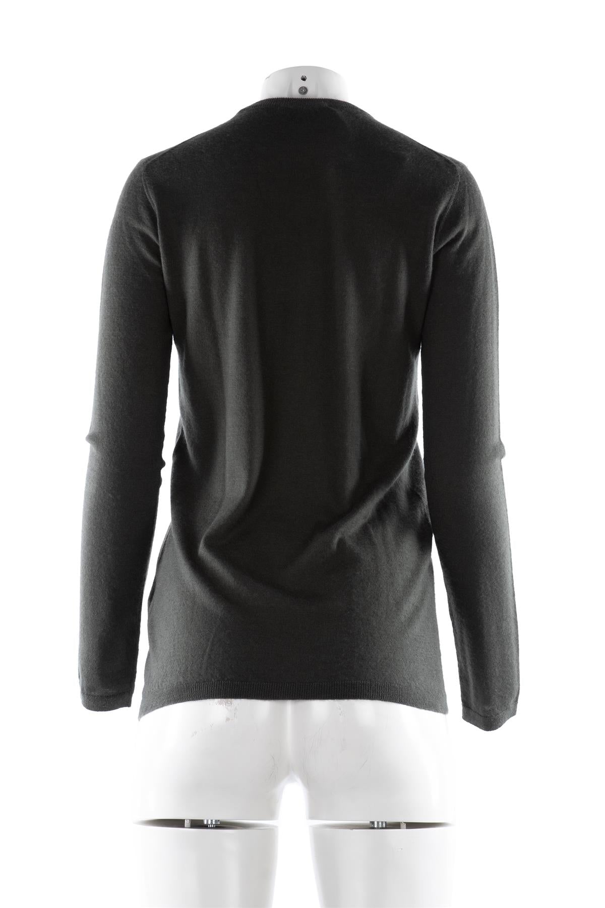 RAEY GREEN CASHMERE SWEATER XSMALL