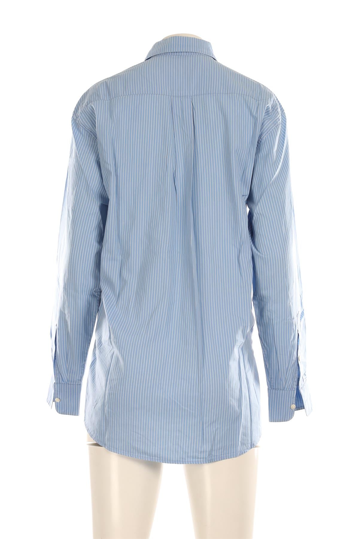 ALEX EAGLE BLUE COTTON SHIRT UK 10 US 6 FR 38