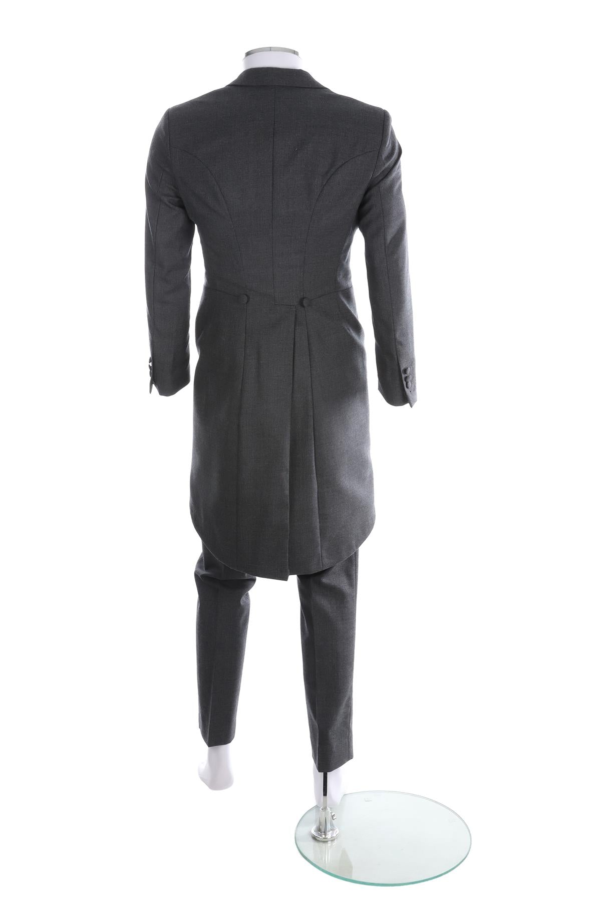 FAVOURBROOK LONDON GREY MENS WOOL THREE PIECE SUIT UK/US 36 FR 36 IT 46