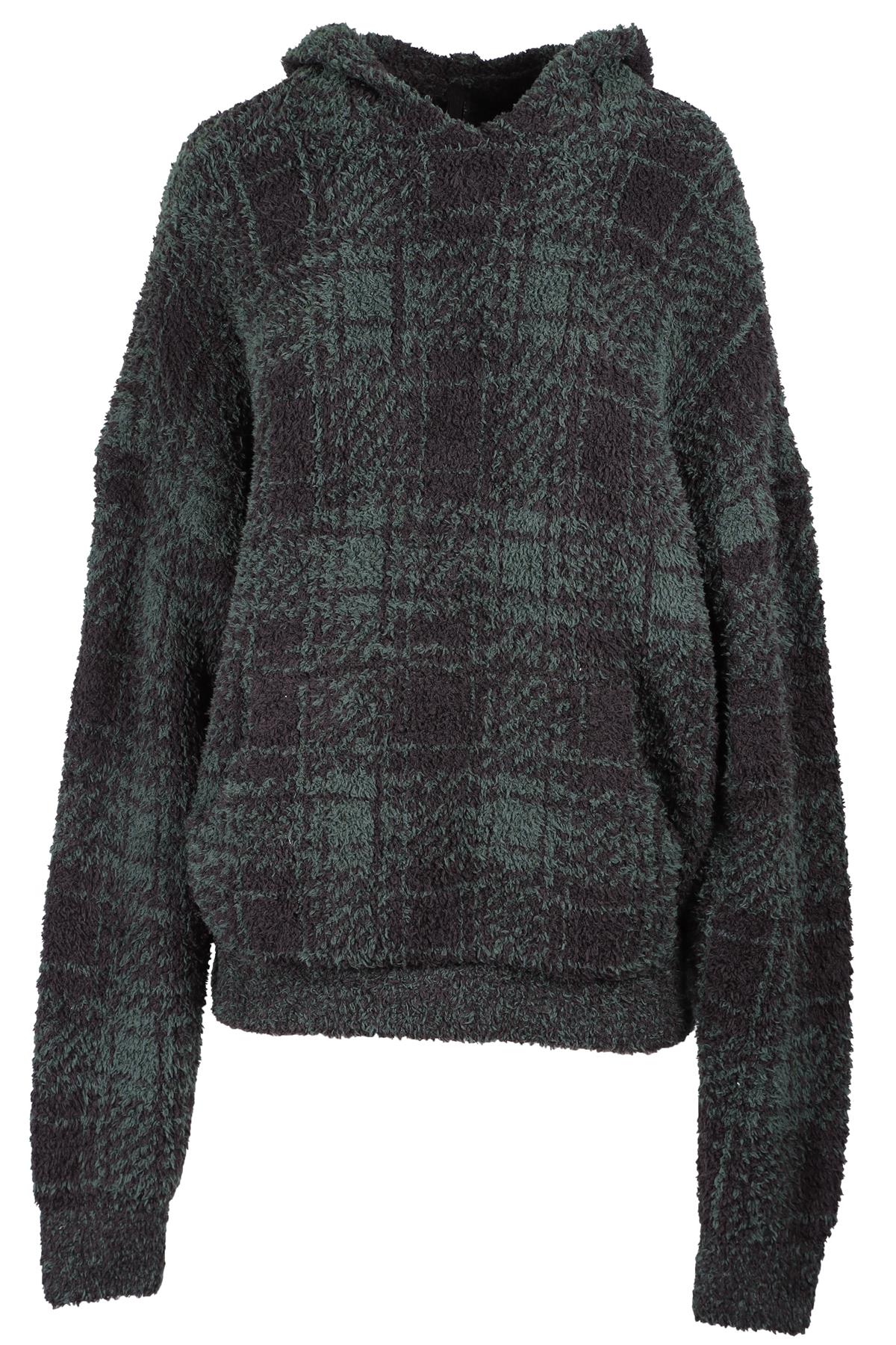 SKIMS GREEN WOOL HOODIE LARGE