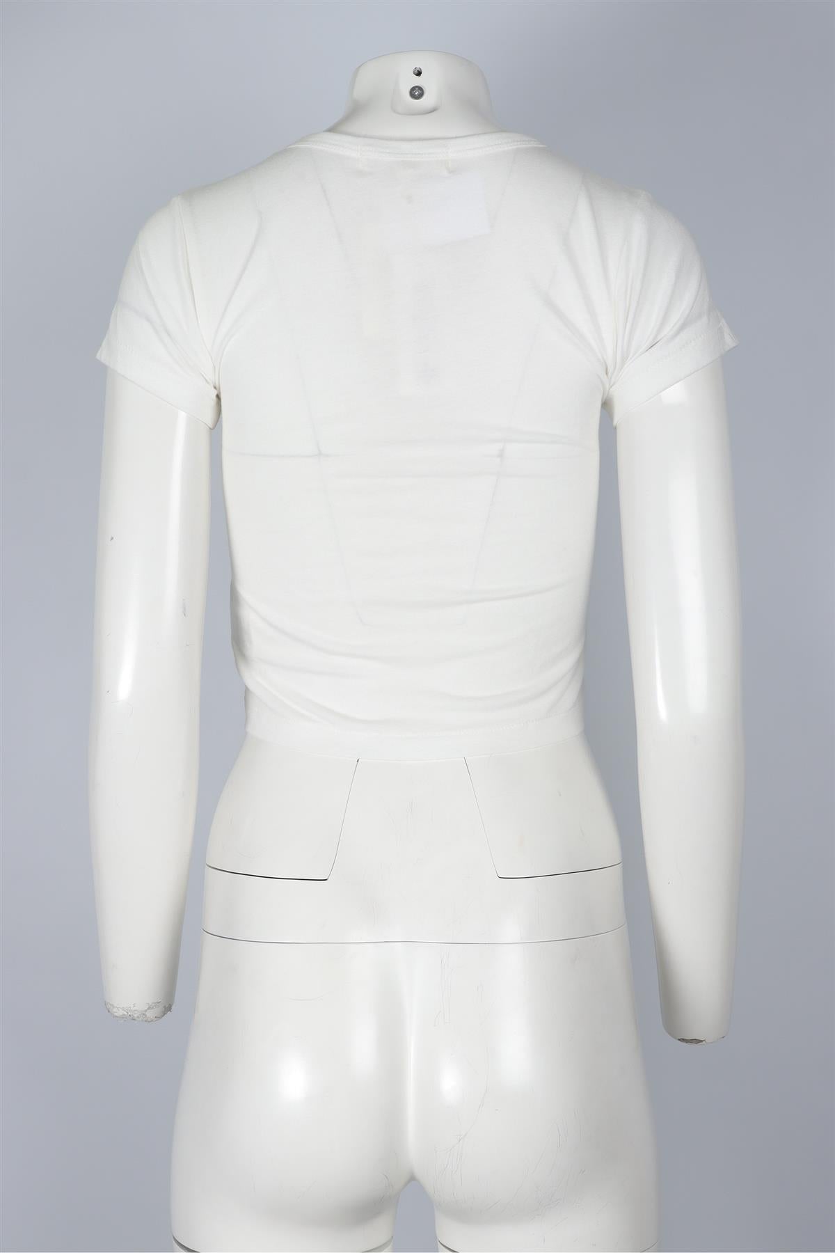 ETERNE WHITE COTTON T-SHIRT XSMALL