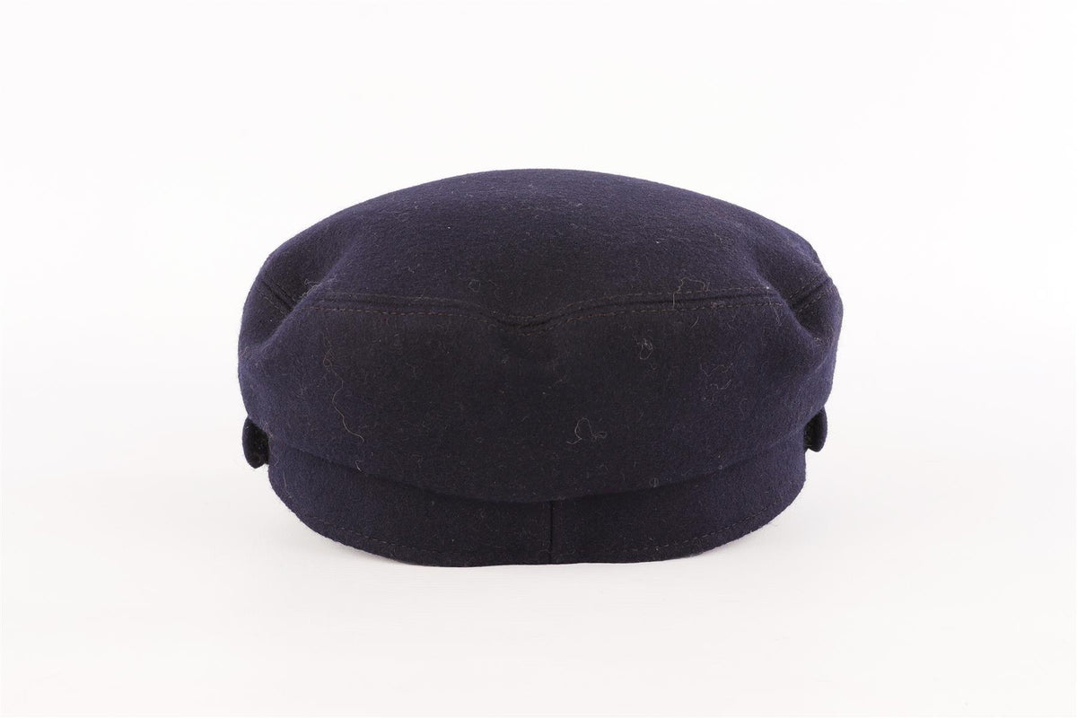 CHANEL NAVY 2019 WOOL CAP MEDIUM
