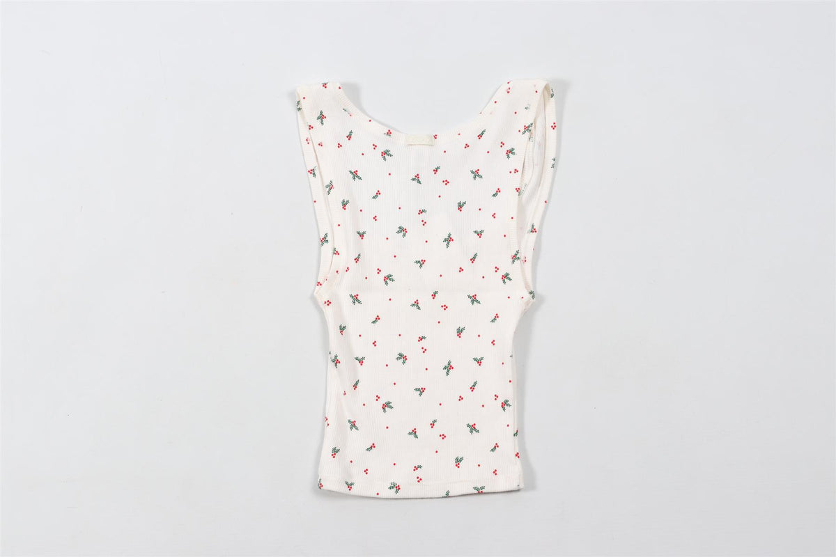 SKIMS CREAM COTTON TOP XXSMALL