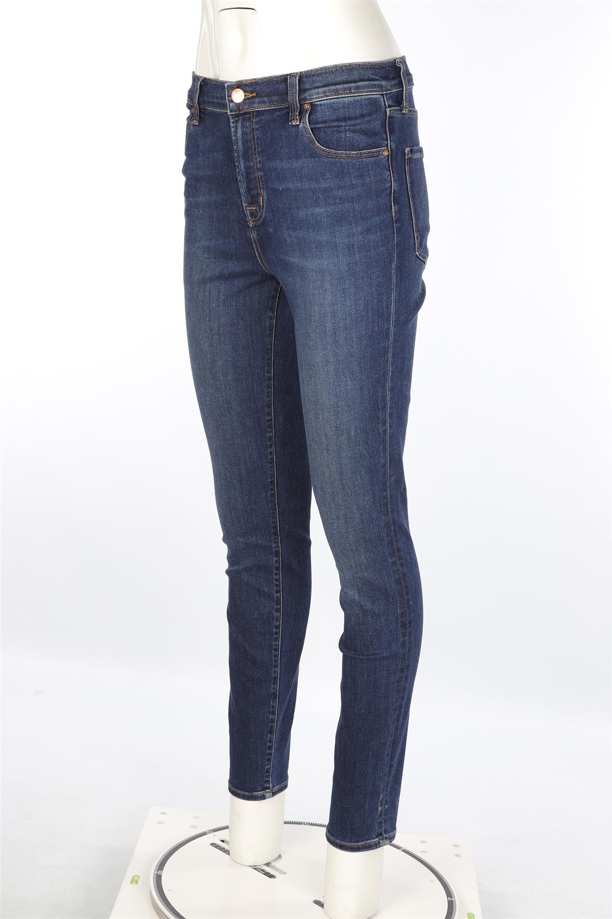 J BRAND BLUE DENIM HIGH RISE SKINNY JEANS W29 UK 10-12