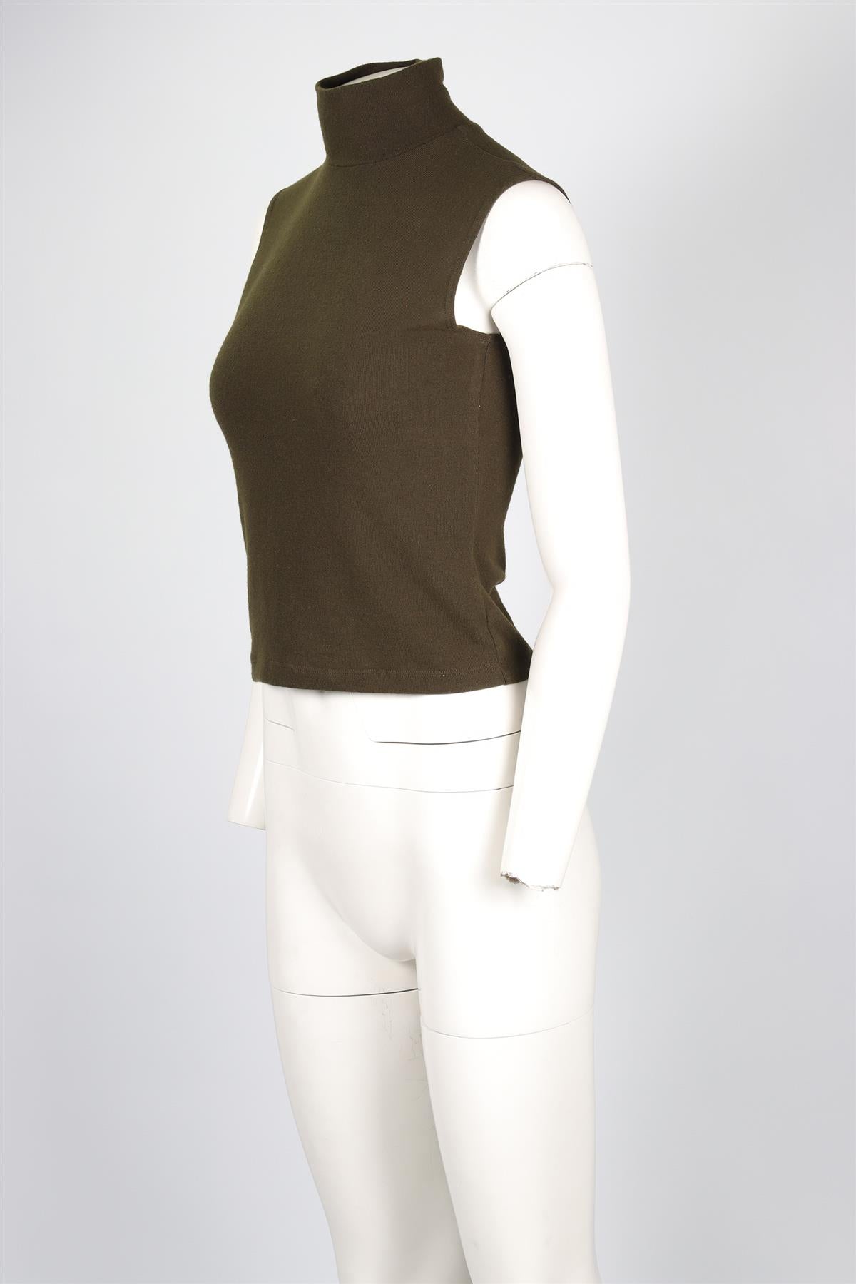 LESET GREEN KNIT TOP SMALL