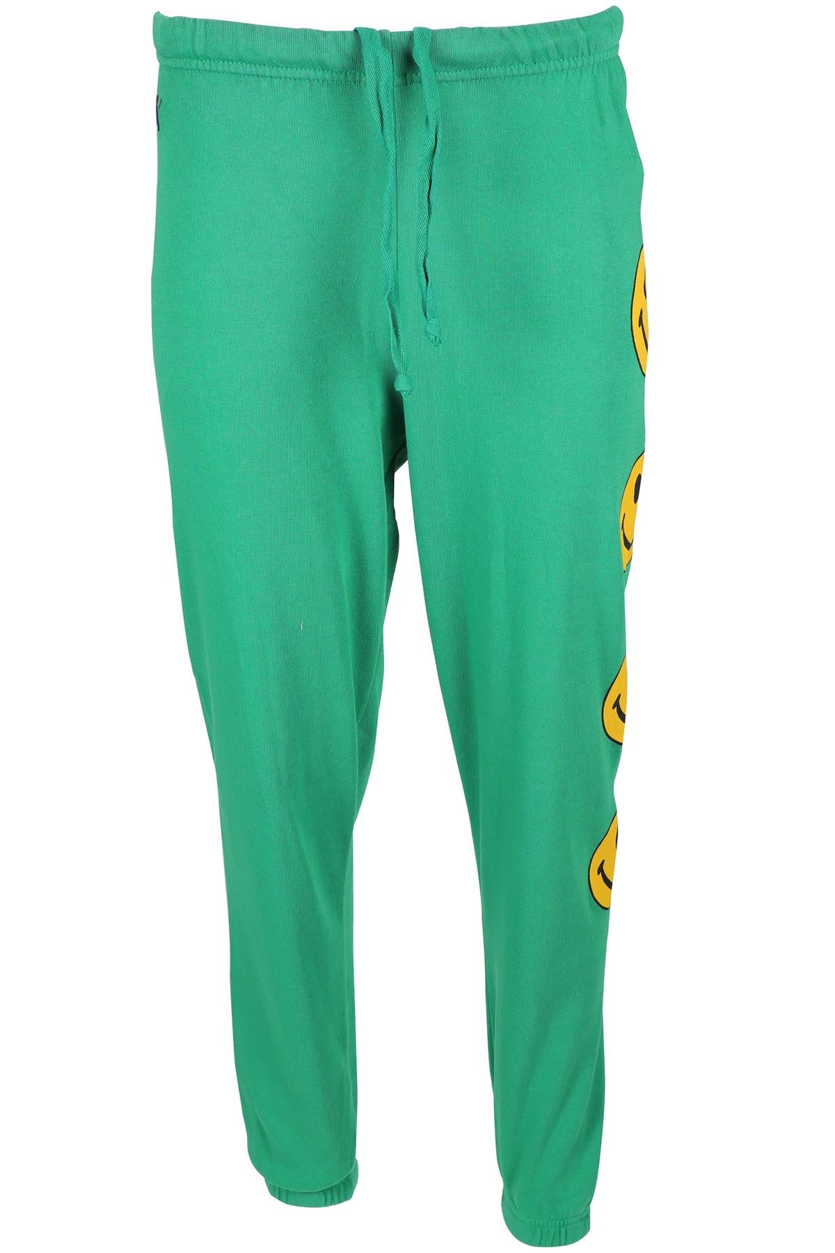 AVIATOR NATION GREEN COTTON TRACK PANTS X-SMALL