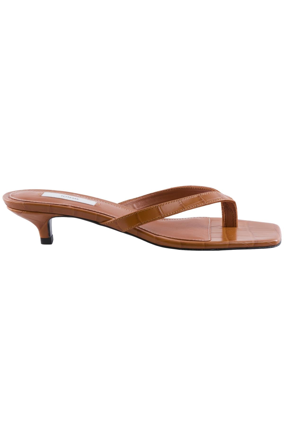 Tan Leather Thong Sanda