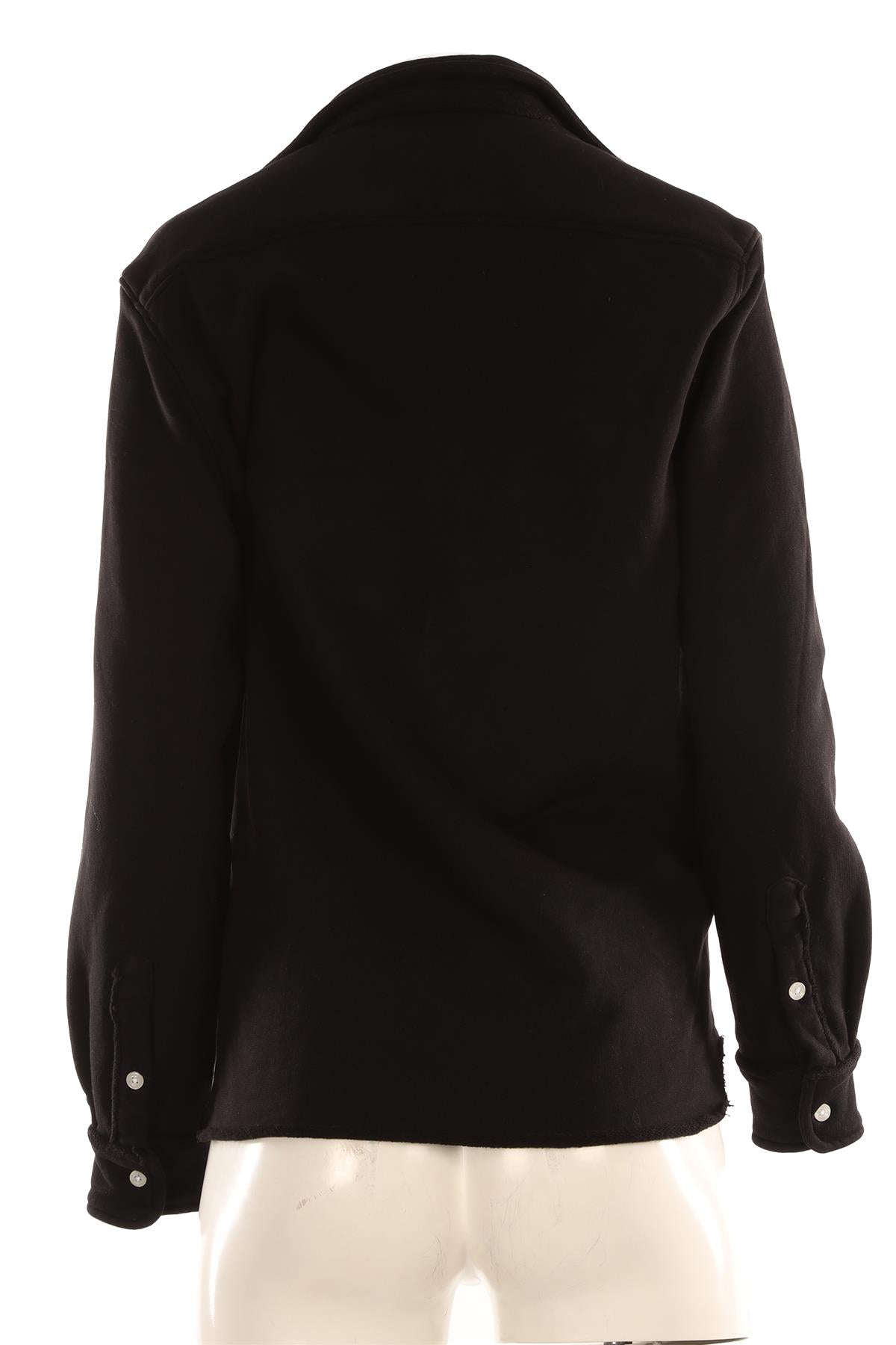 FRANK & EILEEN BLACK COTTON SHIRT SMALL