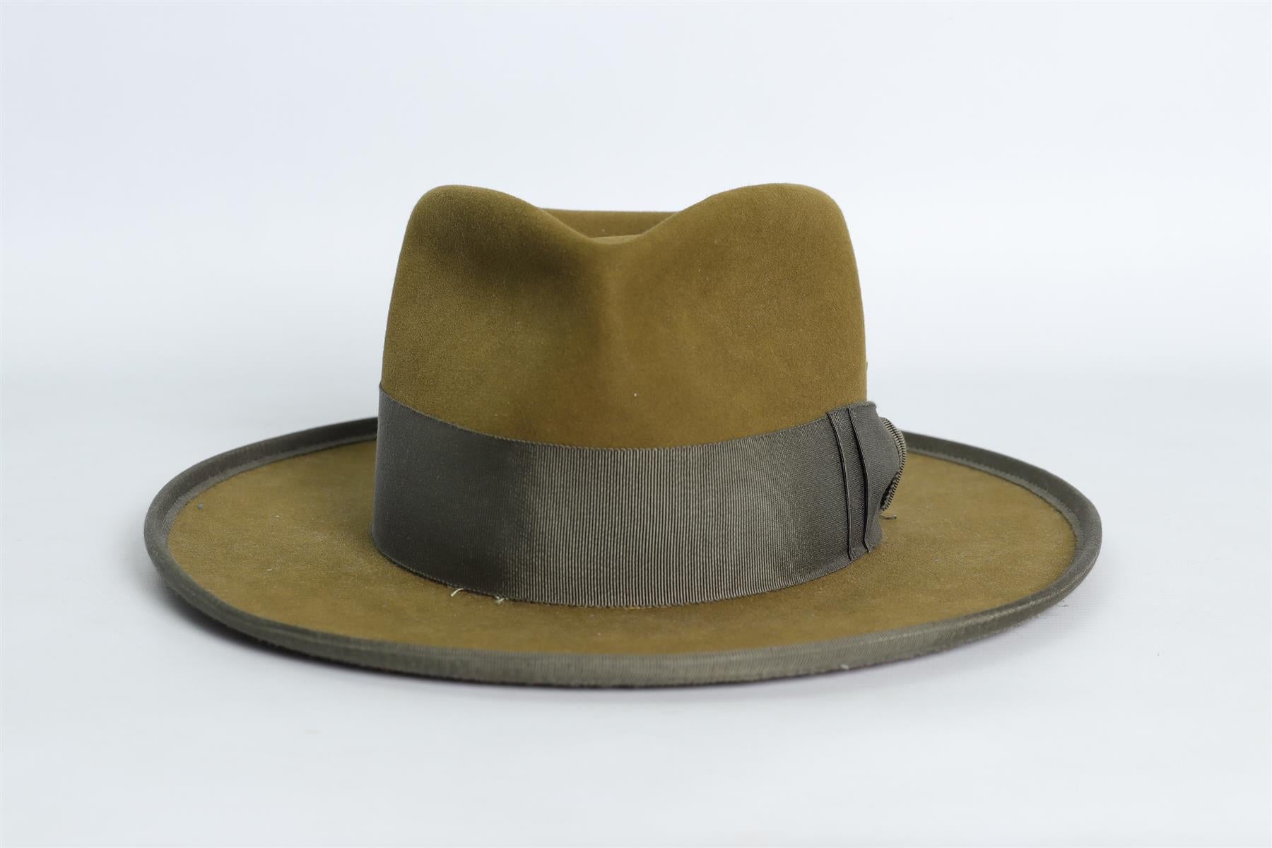 NICK FOUQUET GREEN FELT FEDORA 59 CM