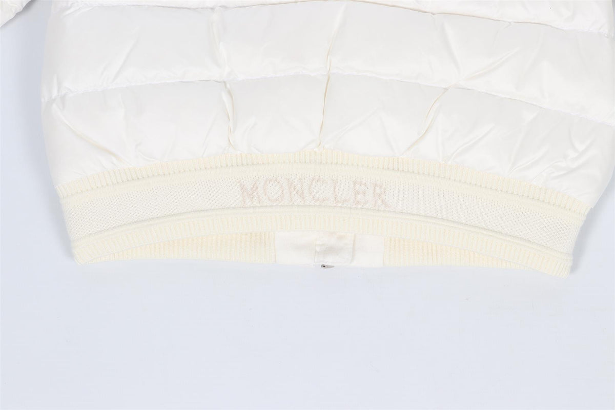 MONCLER WHITE KIDS GRILS PADDED JACKET 3 YEARS
