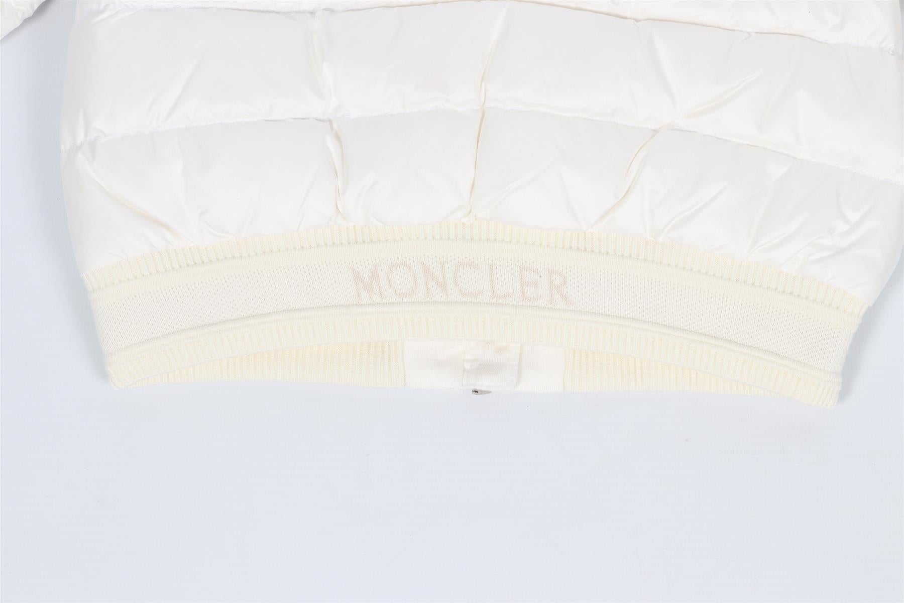 MONCLER WHITE KIDS GRILS PADDED JACKET 3 YEARS