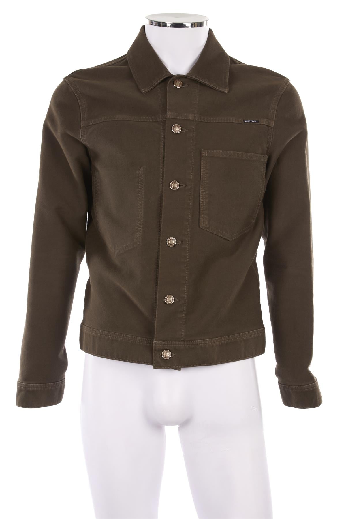 TOM FORD KHAKI COTTON JACKET MEDIUM