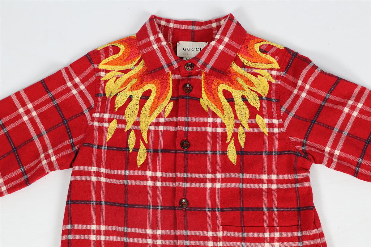 GUCCI KIDS BOYS COTTON SHIRT 4 YEARS