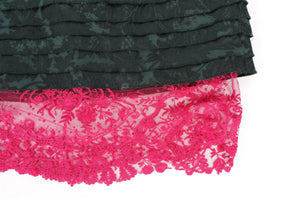 SAINT LAURENT GREEN 2025 SATIN MINI SKIRT FR 36 UK 8
