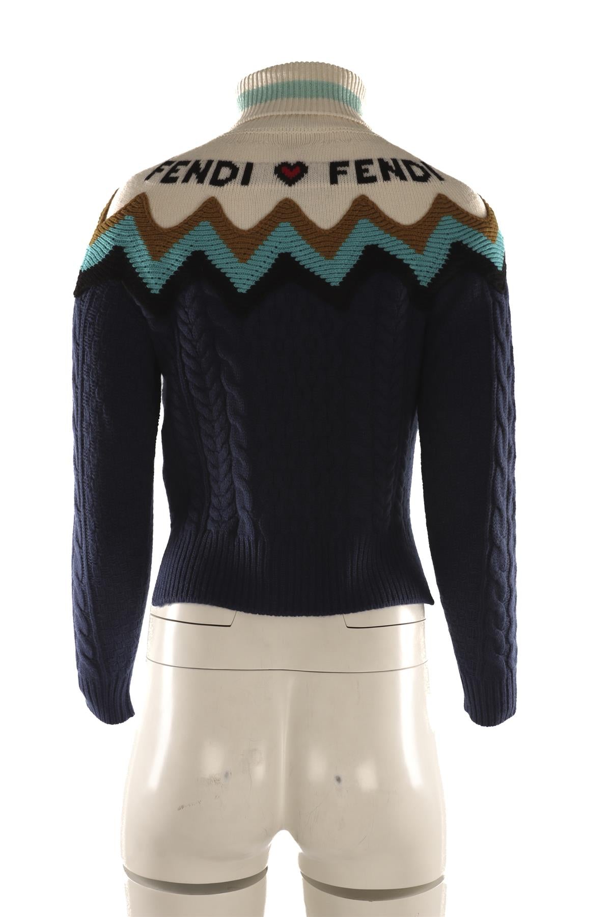 FENDI MULTI WOOL SWEATER IT 38 UK 6