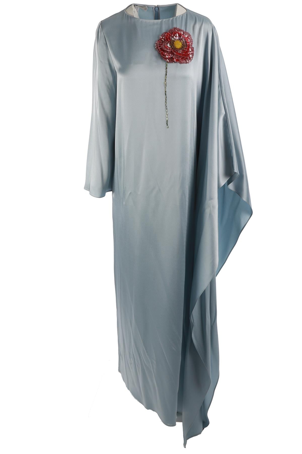 OSCAR DE LA RENTA BLUE 2022 SATIN GOWN SMALL