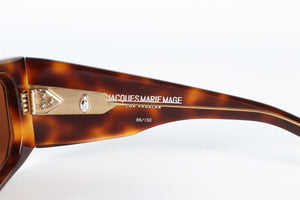 JACQUE MARIE MAGE BROWN CLIFF D FRAME ACETATE SUNGLASSES