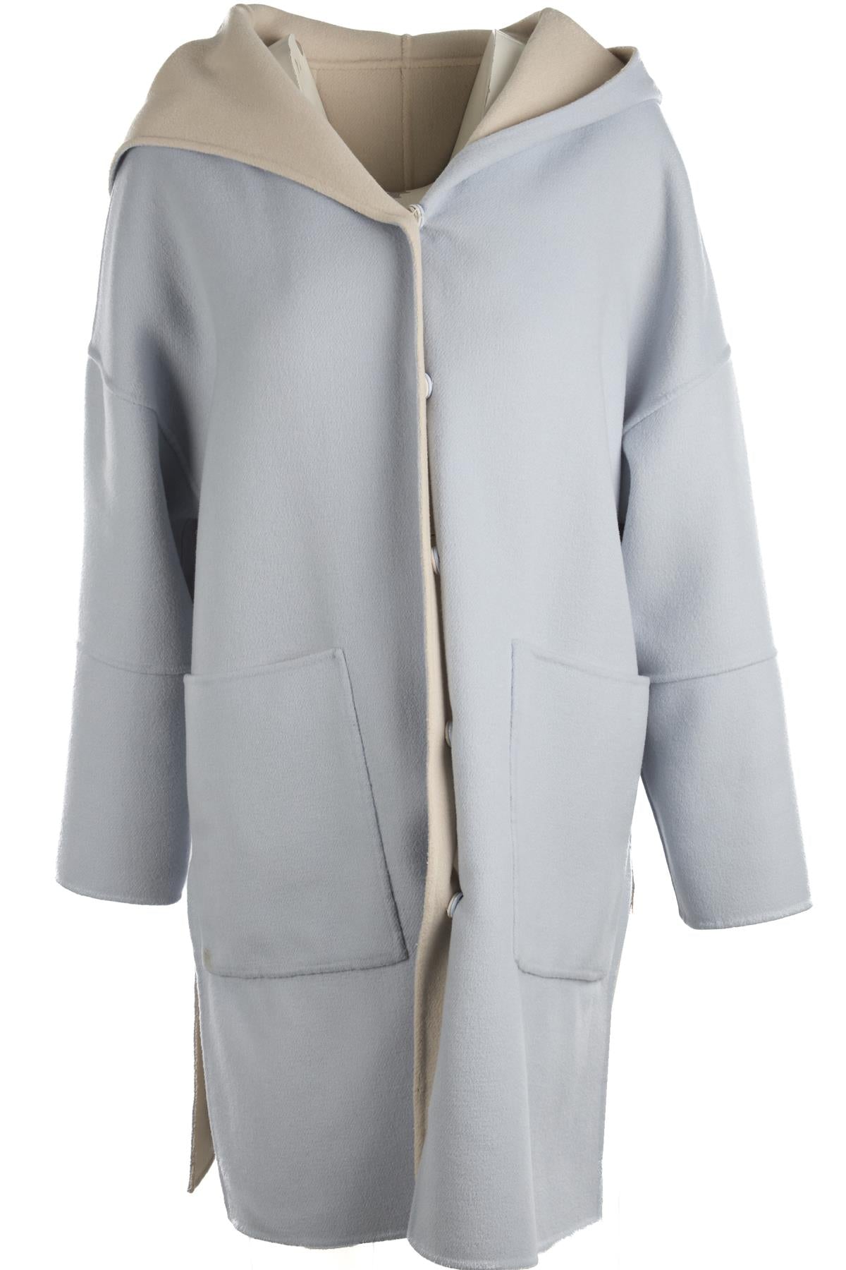 WEEKEND MAX MARA BLUE WOOL COAT UK 8