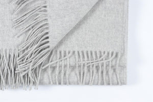 JOHNSTONS OF ELGIN GREY CASHMERE SCARF