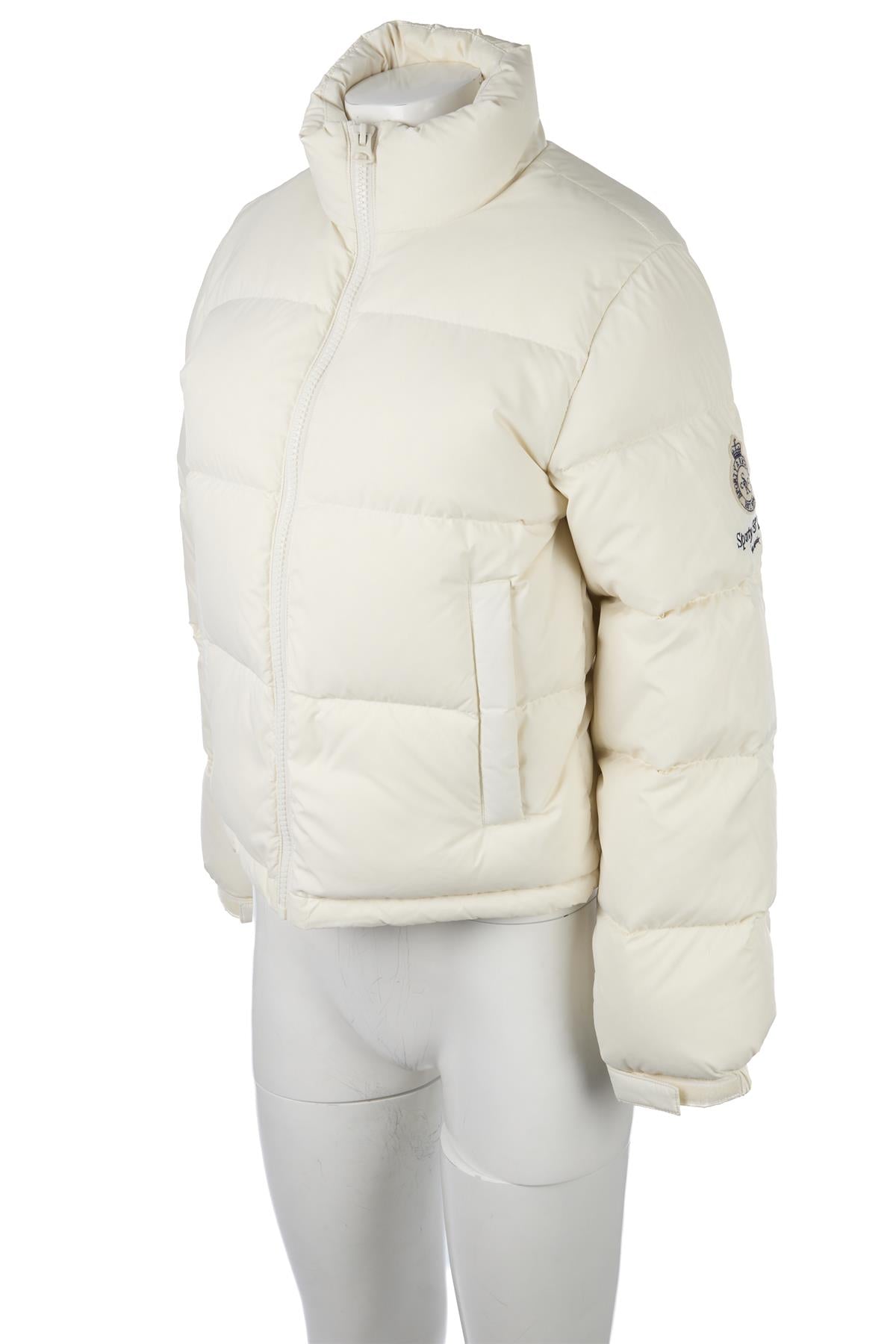 SPORTY & RICH CREAM PADDED DOWN JACKET SMALL