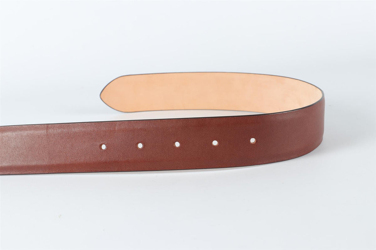MAISON MARGIELA BROWN MEN'S LEATHER BELT