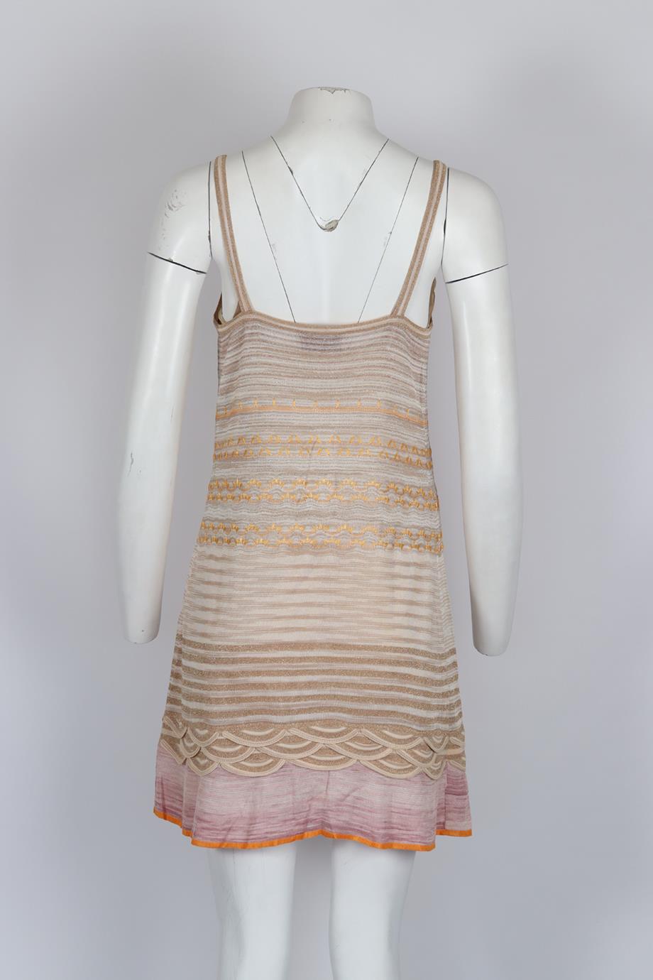 MISSONI CROCHET KNIT MINI DRESS IT 42 UK 10