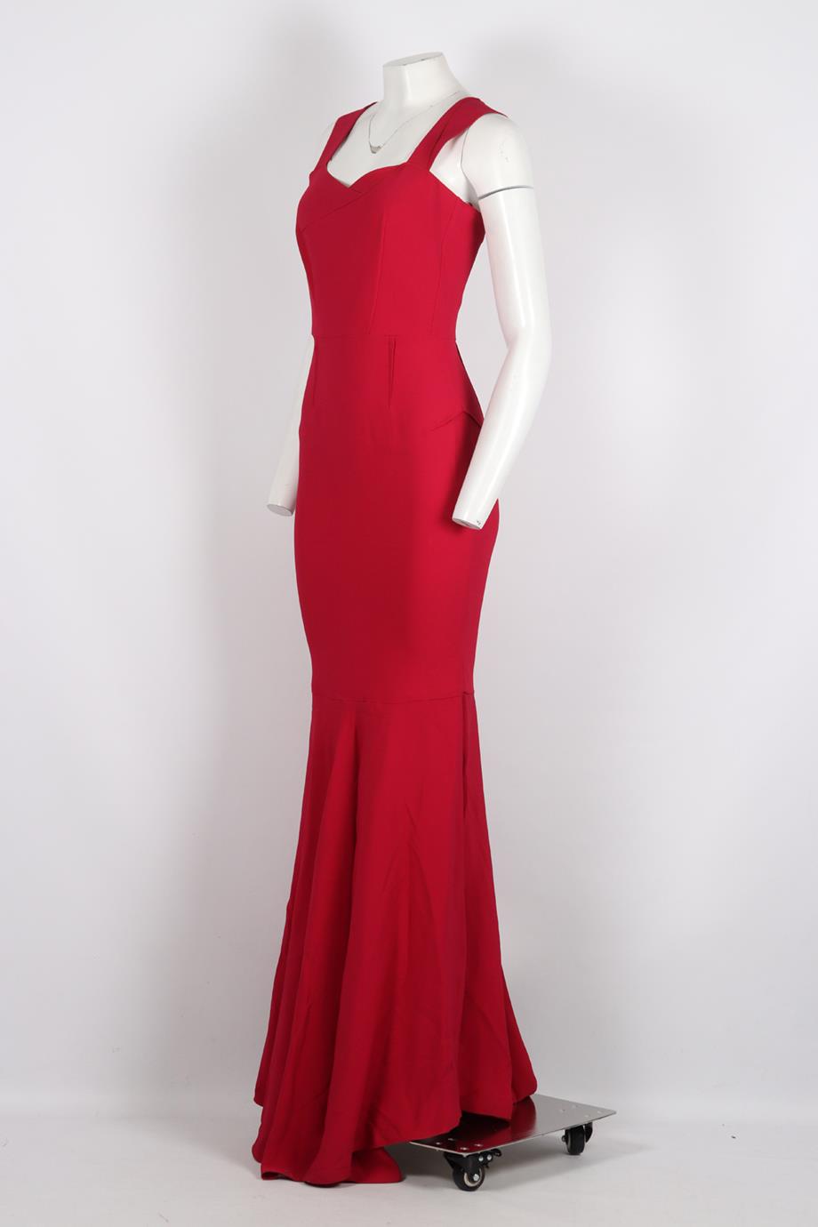 ROLAND MOURET ORPHEUS STRETCH CREPE GOWN UK 10