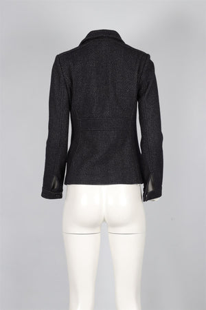 MARISSA WEBB NAVY WOOL JACKET SMALL