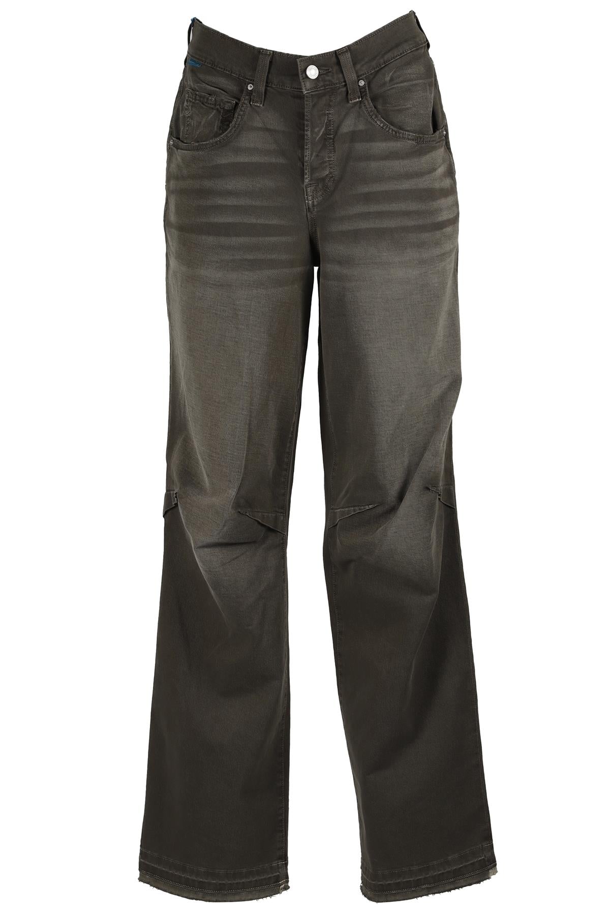 COTTON CITIZEN TAUPE GREEN BLEND WIDE LEG PANTS W24