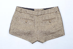 MICHAEL KORS GOLD JACQUARD SHORTS US 4 UK 8