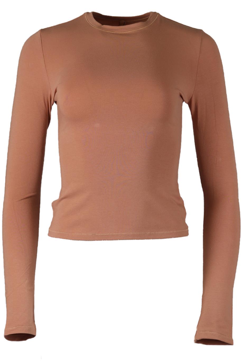 SKIMS STRETCH COTTON JERSEY TOP SMALL