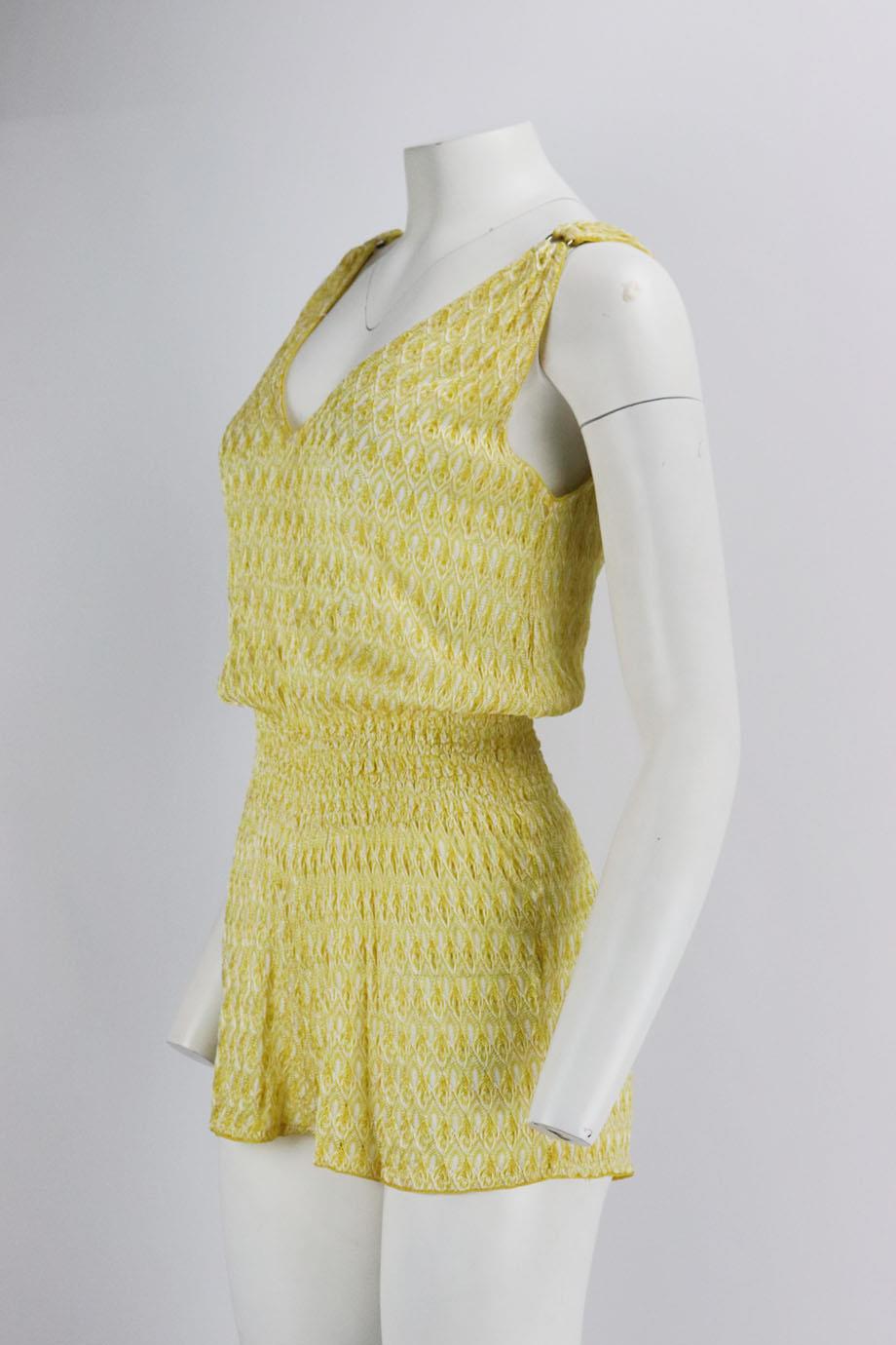 MISSONI MARE CROCHET KNIT PLAYSUIT IT 40 UK 8