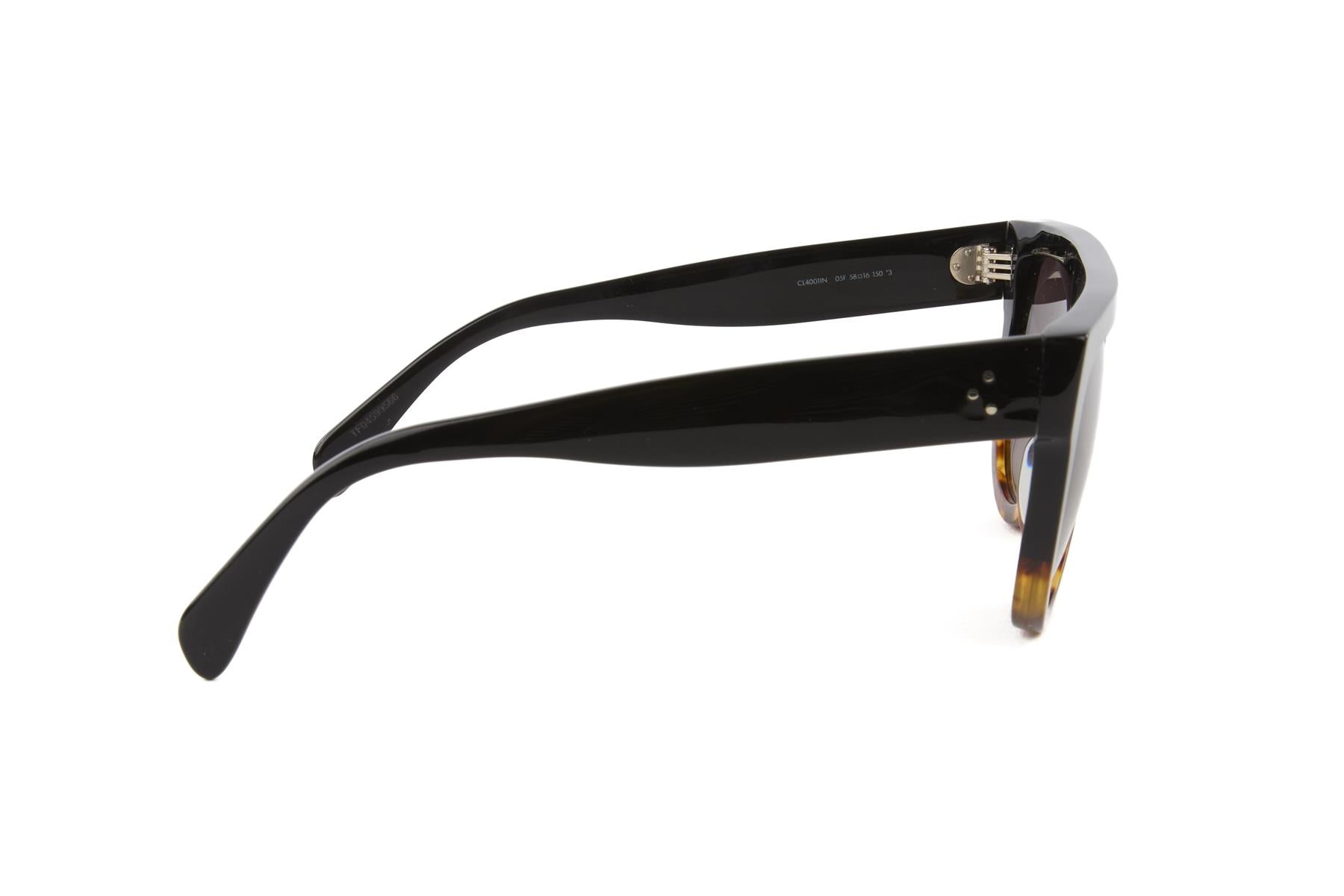 CELINE BLACK D FRAME ACETATE SUNGLASSES