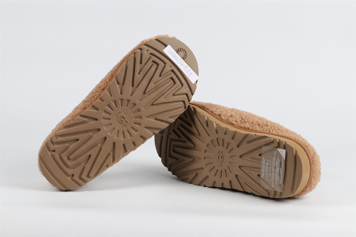 UGG TAN FAUX SHEARLING SLIPPERS EU 38 UK 5 US 7