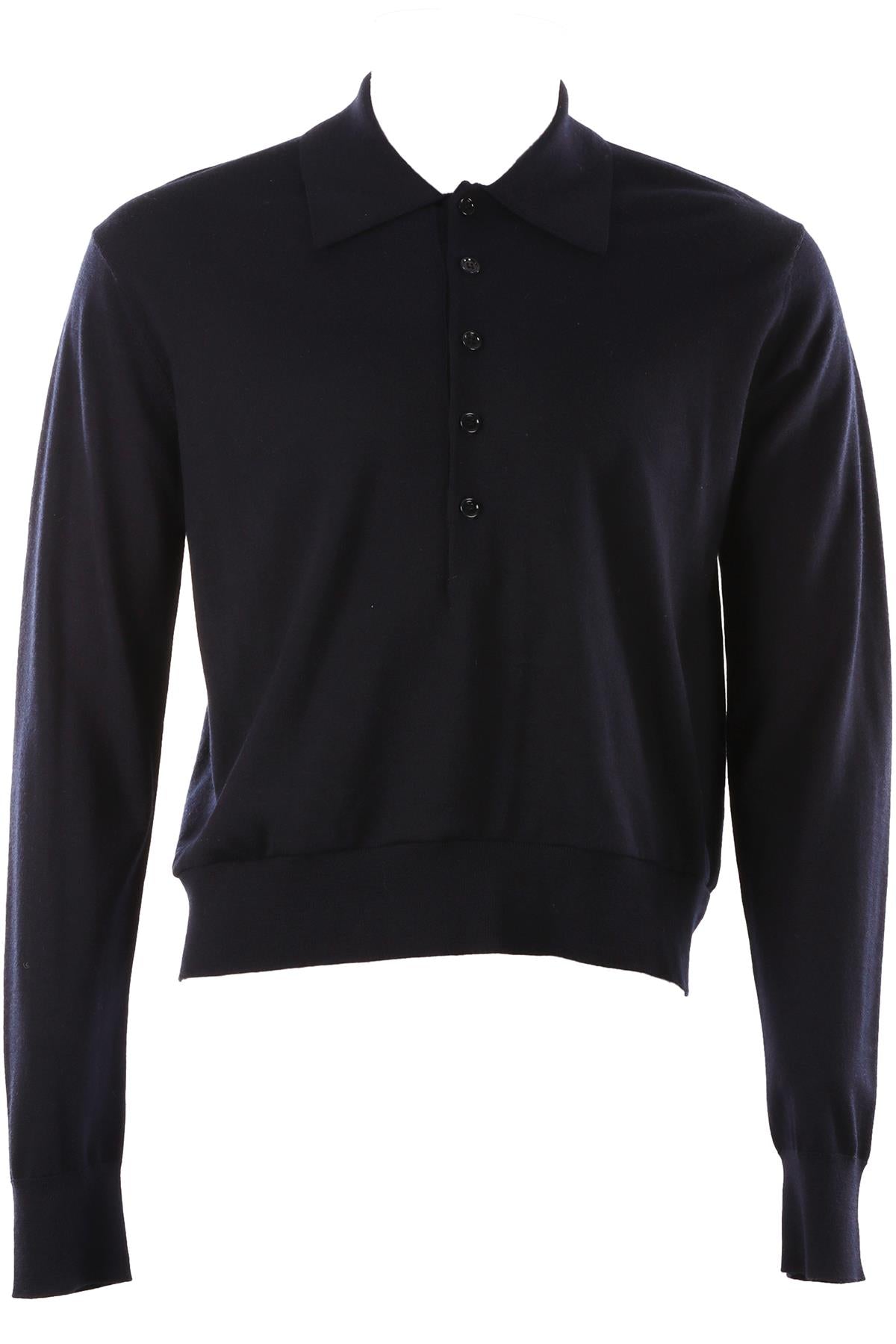 NAVY MEN'S WOOL SWEATER