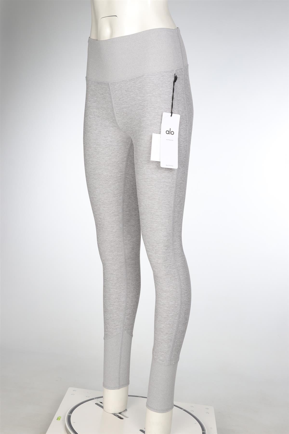 ALO YOGA GREY LEGGINGS MEDIUM