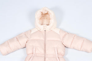 MONCLER PINK KIDS GIRLS PADDED SNOWSUIT 2 YEARS