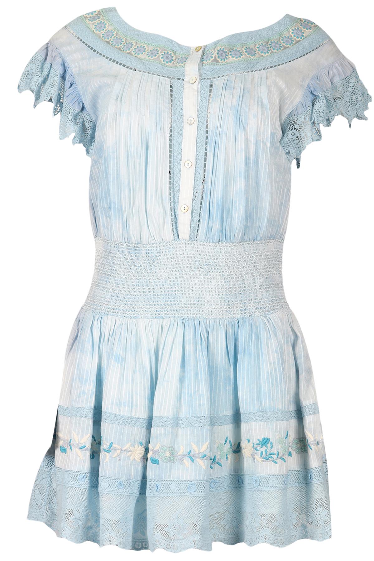 LOVESHACKFANCY COTTON MINI DRESS MEDIUM