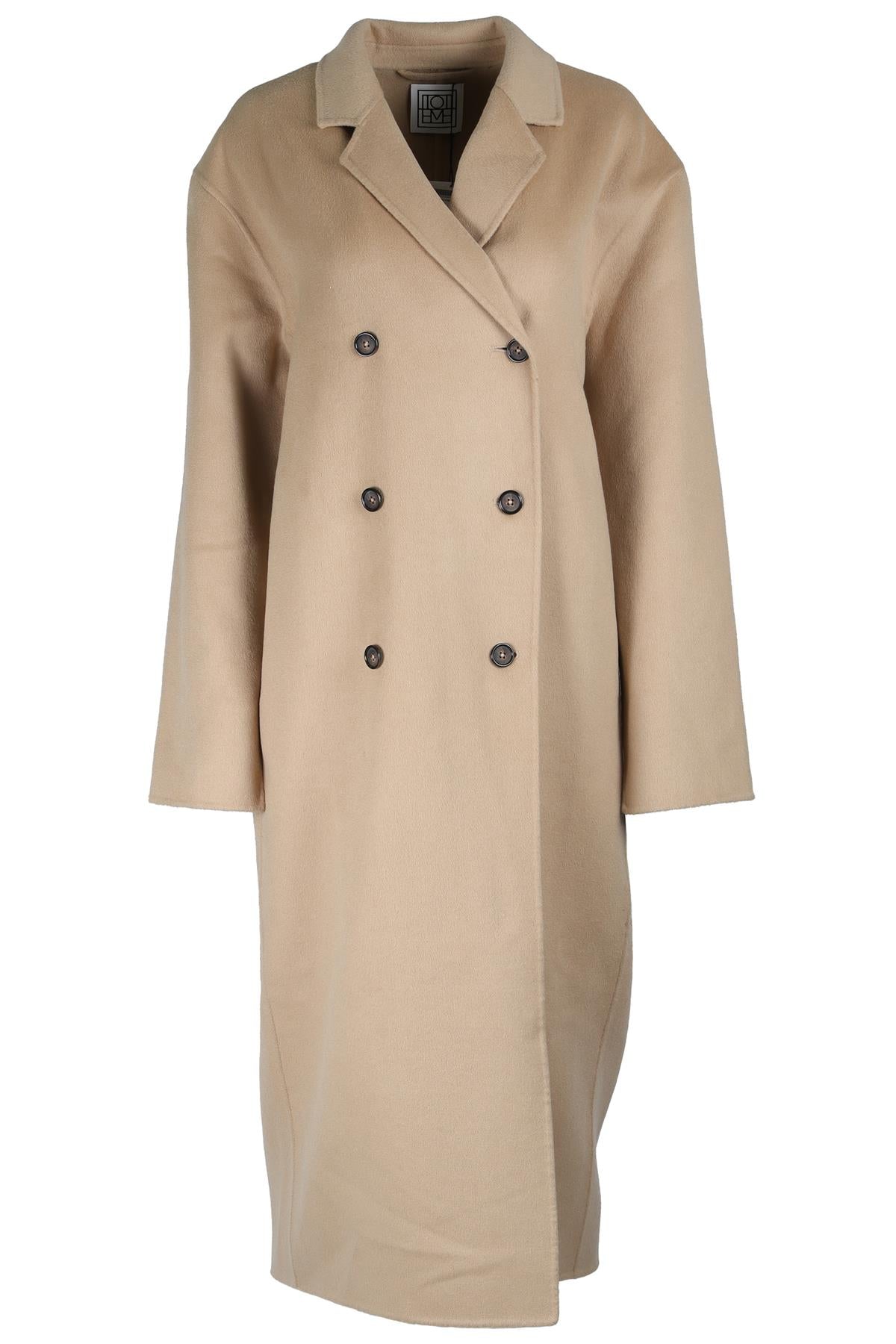 TOTEME BEIGE WOOL COAT 160/72A SMALL