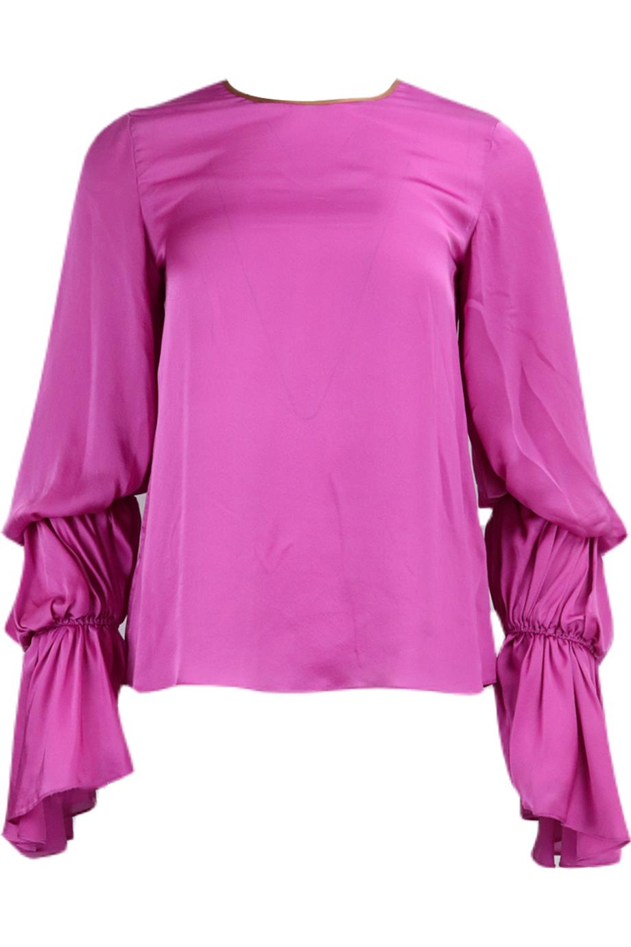 ROKSANDA GATHRED SILK BLOUSE UK 6