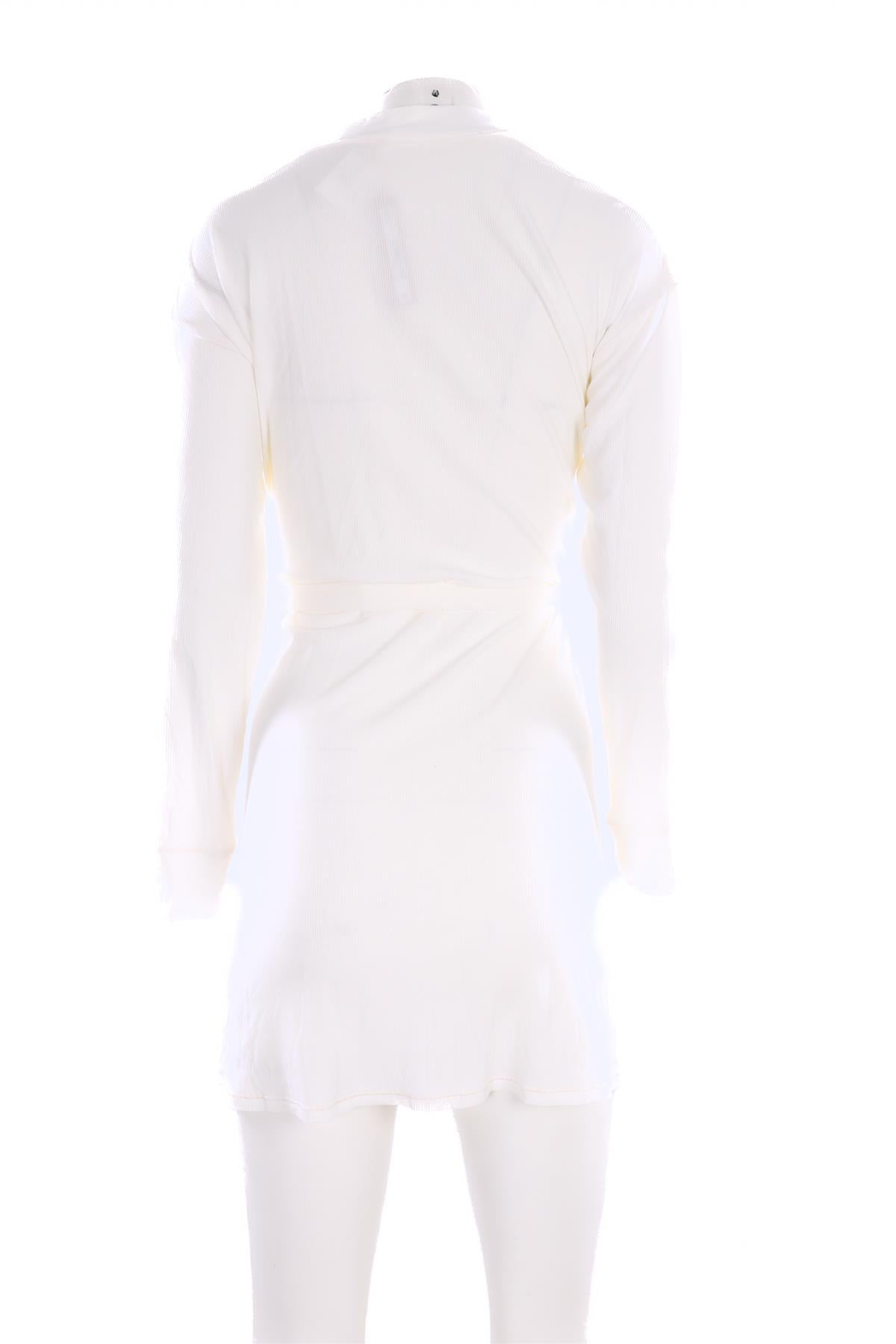 SKIMS WHITE COTTON ROBE XXSMALL